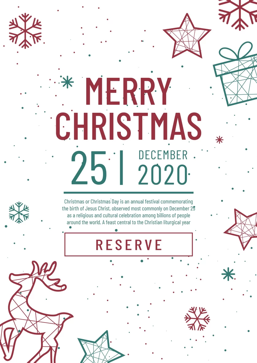 圣诞节圣诞树圣诞老人闪亮装饰电商促销折扣海报PSD模板AI素材【020】